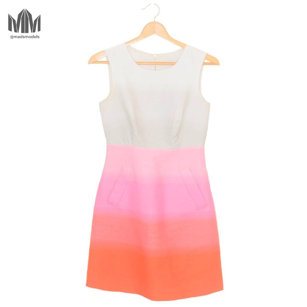 DVF l Orange Pink White Ombre Carpreena JDC Dress